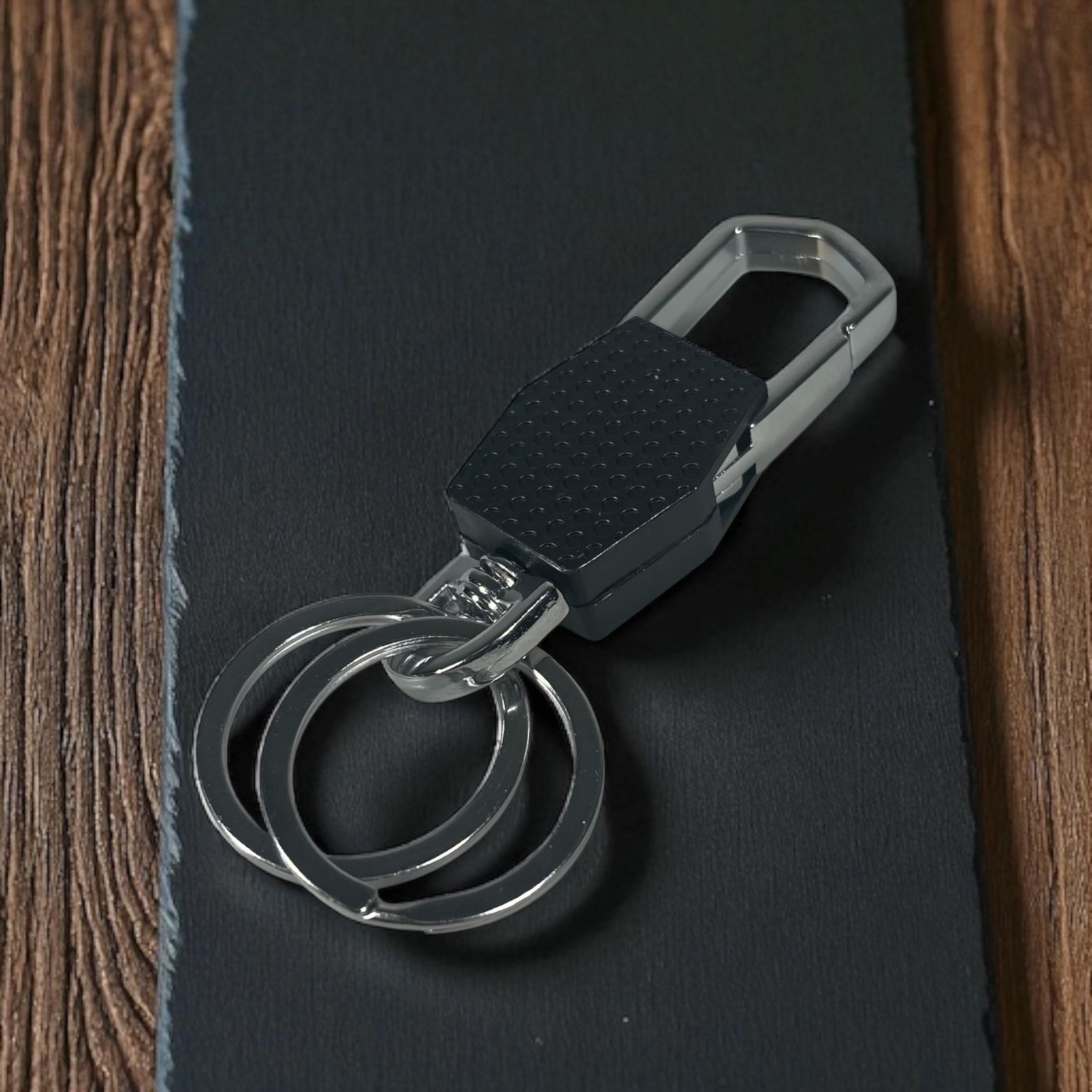 Gambar produk OMUDA Gantungan Kunci Carabiner Keychain Clip Double Ring Zinc Alloy - OM929