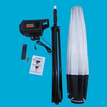 Gambar produk BEDIRO Lampu LED Studio Fill Light Dimmable 3in1 Softbox and Tripod - BD400-SS