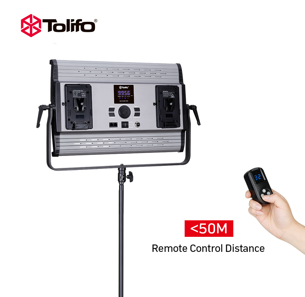 Gambar produk TOLIFO Lampu Kamera Foto Video Adjustable Studio LED 150W 15000LM - GK-S150B PRO
