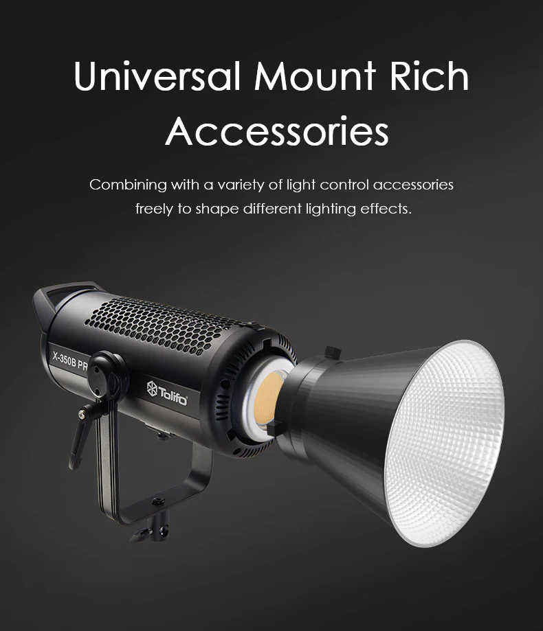 Gambar produk Tolifo Lampu Video LED Bi-Color COB Video Light 350W 6500K - X-350B PRO