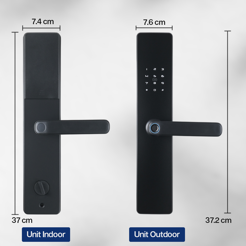 Benzi Smart Door Lock Fingerprint Password Card Cryptography - B21 Gambar produk Benzi Smart Door Lock Fingerprint Password Card Cryptography - B21