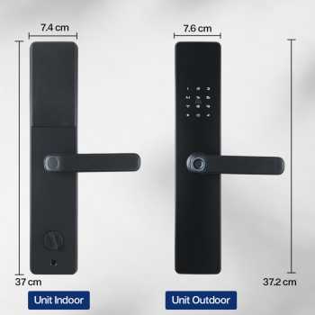 Benzi Smart Door Lock Fingerprint Password Card Cryptography - B21 Gambar produk Benzi Smart Door Lock Fingerprint Password Card Cryptography - B21