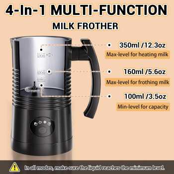 Gambar produk FMA Automatic Electric Milk Frother Stainless Steel 4in1 350ml 400W - FG-M05B