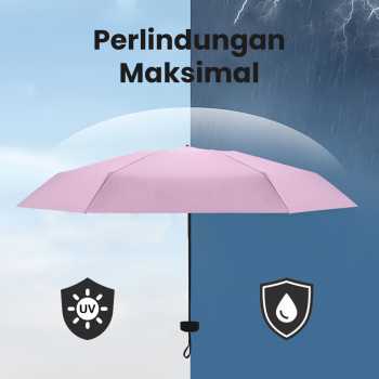 Gambar produk MUCAI Payung Lipat Kecil Portable Anti UV Waterproof UPF 50+ - 190T