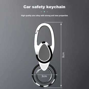 Gambar produk MEN-S Karabiner Gantungan Kunci Zinc Alloy Double Ring Carabiner - SN-27