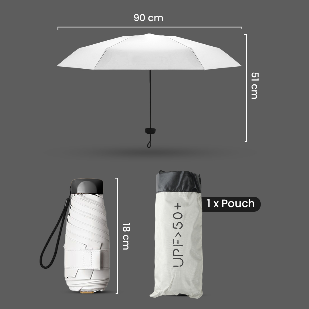 Gambar produk MUCAI Payung Lipat Kecil Portable Anti UV Waterproof UPF 50+ - 190T