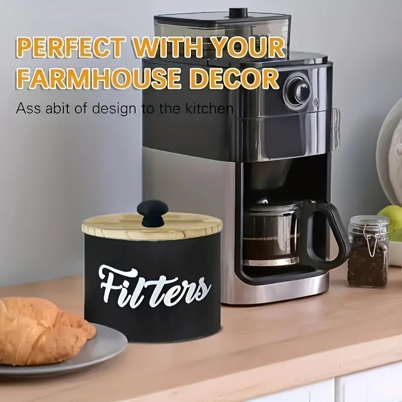 Gambar produk CORTI Toples Tempat Kertas Filter Kopi Coffee Filter Storage with Lid - C140
