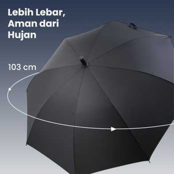 Gambar produk HHYUKIMI Payung Model Samurai Jepang Semi Otomatis Windproof Anti UV - AA415
