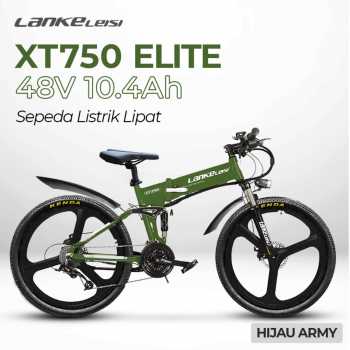 Lankeleisi Sepeda Listrik Lipat Folding Bike Elite Version 48V 10.4Ah - XT750