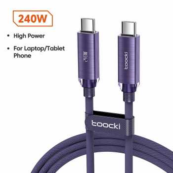 Toocki Kabel Data Type C to Type C Fast Charging PD 240W 1M - TXCCC3
