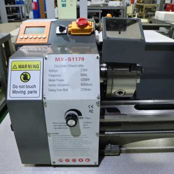 Gambar produk VEVOR Mesin Bubut Mini Lathe Beads Woodworking 2500RPM 1000mm 1250W - MX-S1170