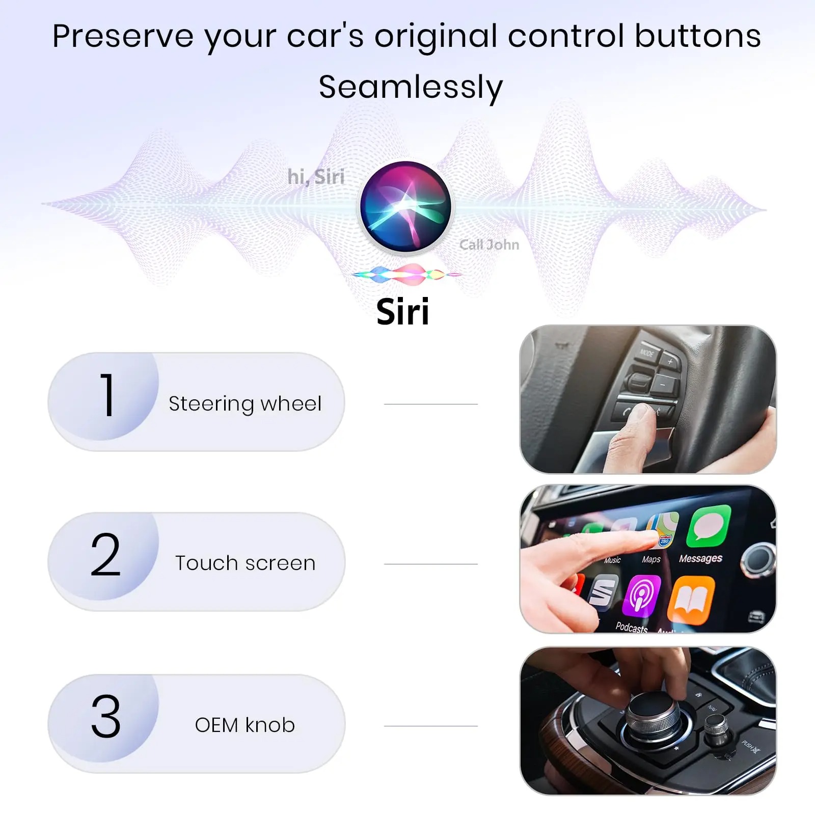 Gambar produk TiKUTKU Wireless Apple CarPlay Adapter USB Dongle Bluetooth 5.3 - OT101