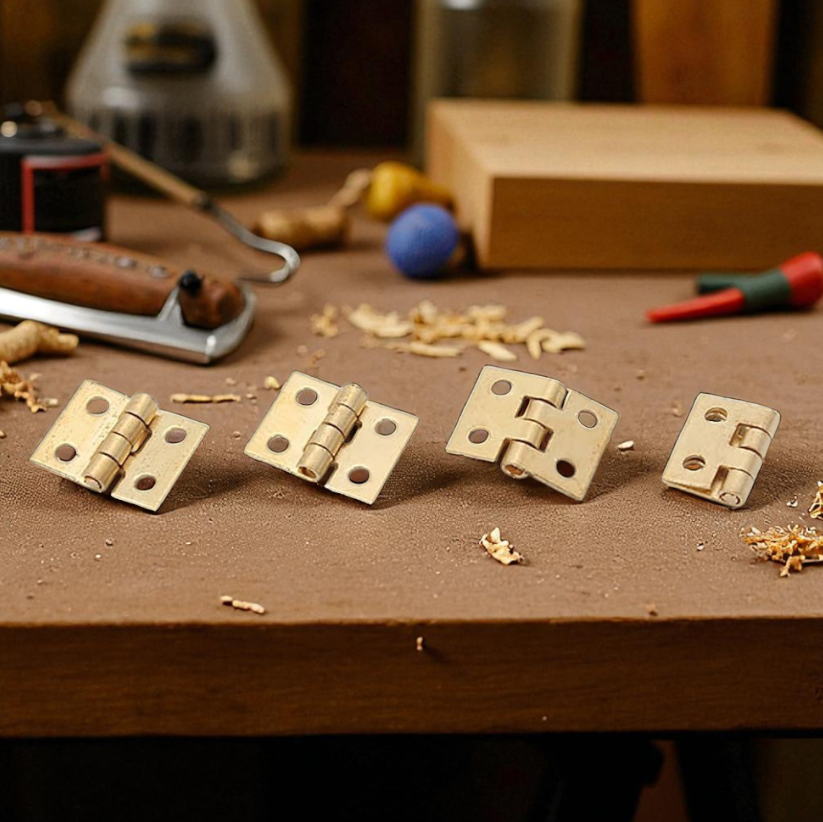 Gambar produk KitTrader Engsel Pintu Lemari Kabinet Door Hinge 4 Hole 10x8mm 40 PCS - KT581