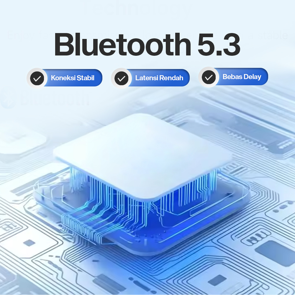 Gambar produk WOJOQ Earphone Bluetooth 5.3 TWS Earbuds HiFi Sound Noise Reduction - i12