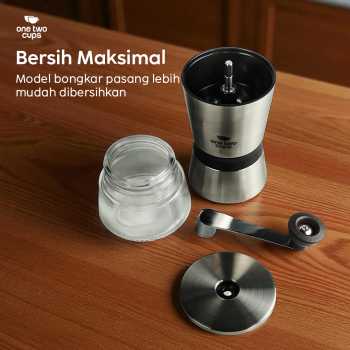 Gambar produk One Two Cups Alat Penggiling Kopi Manual Coffee Grinder 8 Gear - HY8