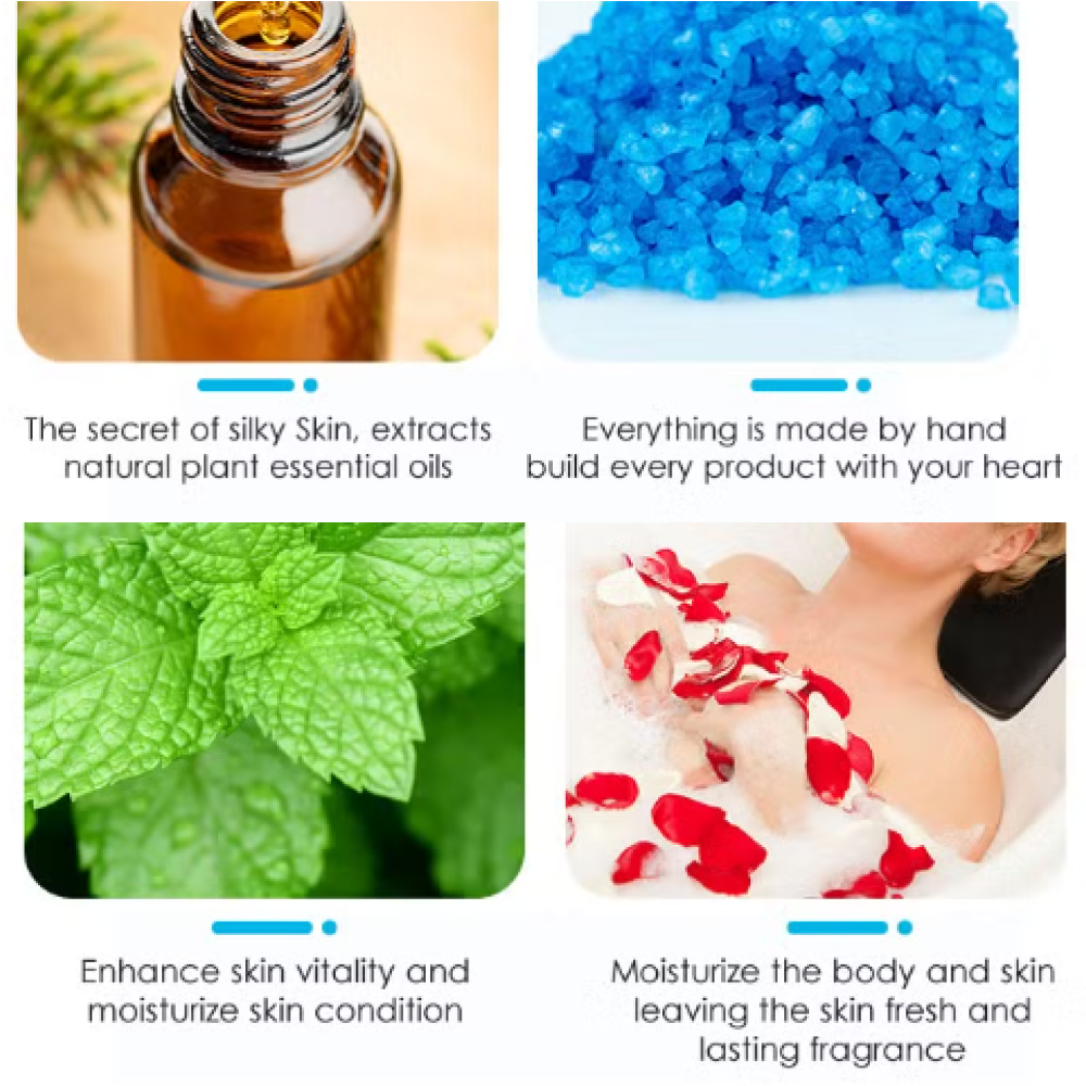 Gambar produk Biutte.co Garam Mandi Spa Aromaterapi Bath Salt 110g Rose - HK110