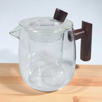 Gambar produk One Two Cups HMLOVE Teko Teh Kaca Saringan Tahan Panas Teapot 480ml - HM4