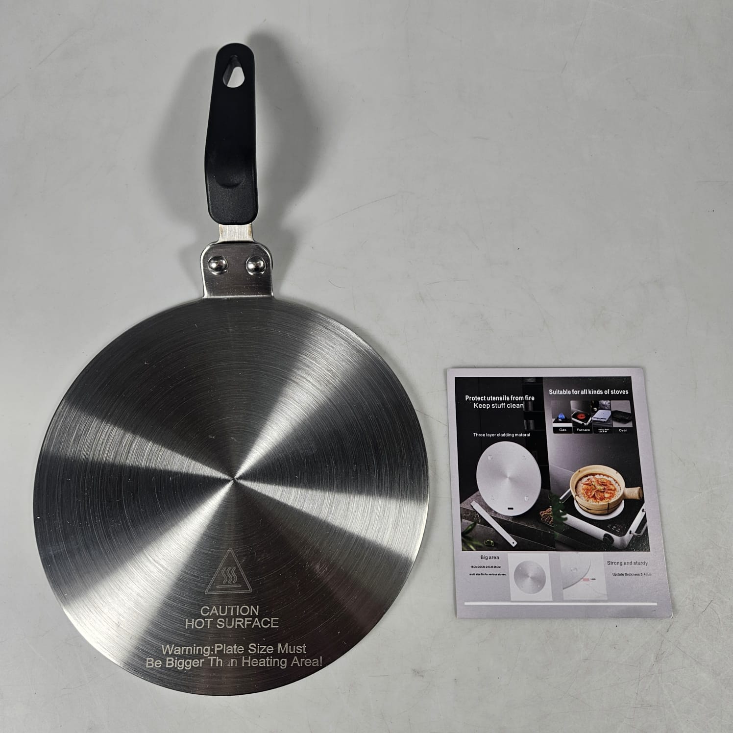 Gambar produk SIBU Pelat Penyebar Panas Stainless Steel Heat Diffuser Plate 200mm - SB1320