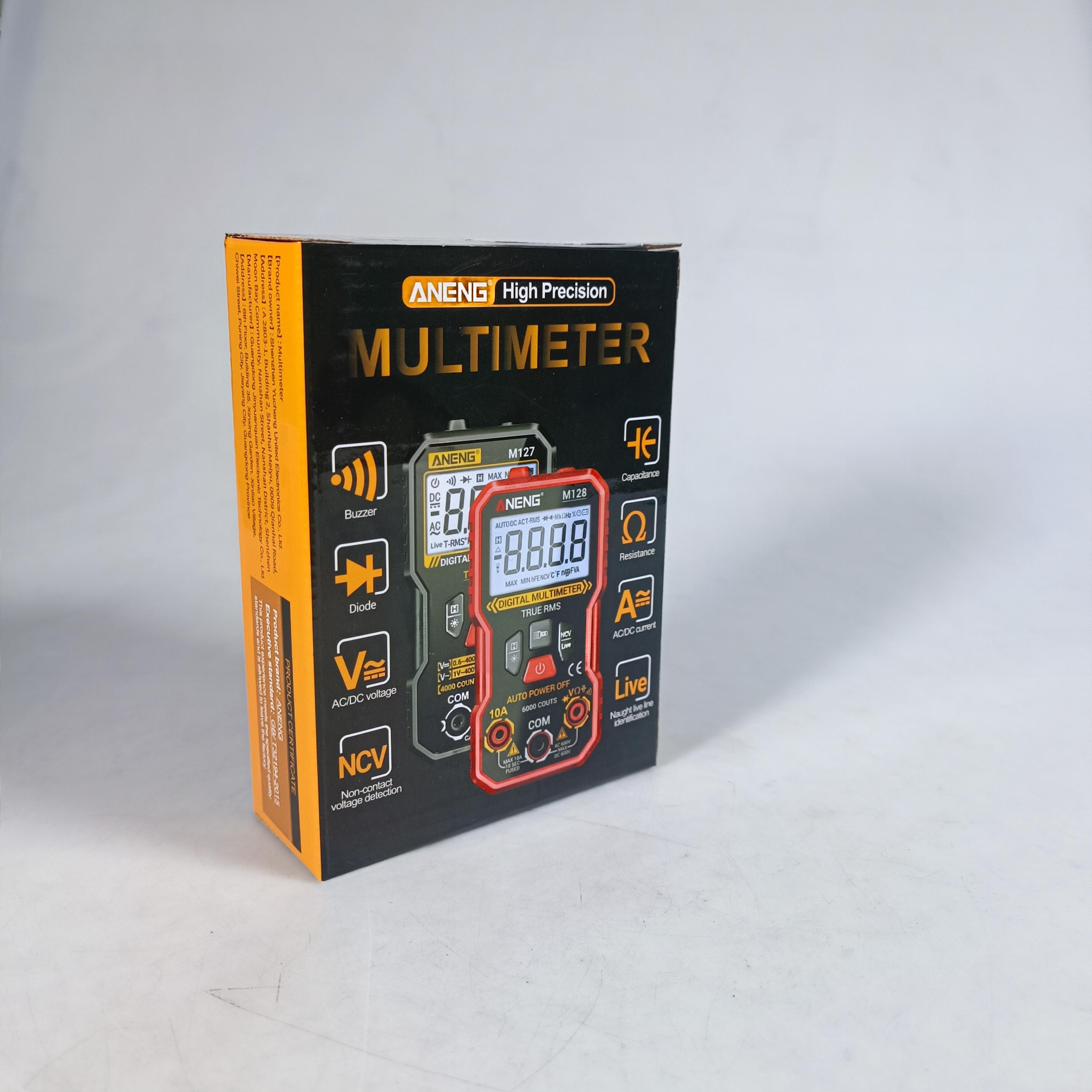 Gambar produk ANENG Digital Multimeter Voltage Tester AC/DC NCV Flash 4000 Counts - M127