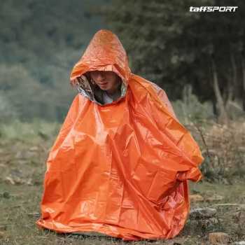 Gambar produk TaffSPORT Jas Hujan Portable Disposable Raincoat Poncho PE All Size - Jn62