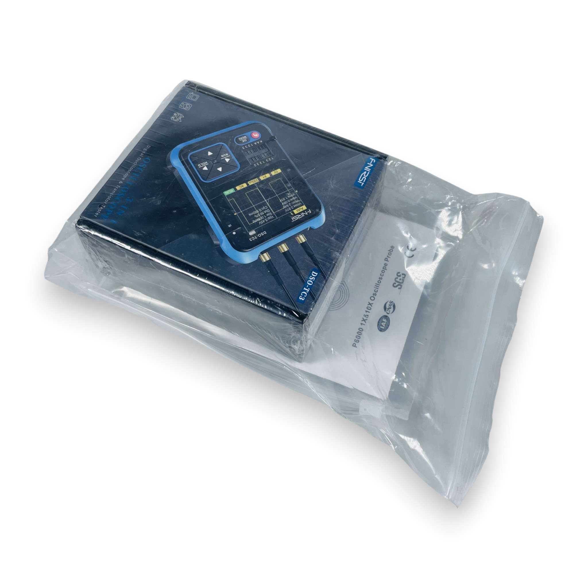 Gambar produk FNIRSI Digital Oscilloscope Transistor Tester 3in1 Handheld - DSO-TC3