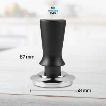 Gambar produk One Two Cups Tamper Kopi Espresso Base Spring Loaded Stainless Steel 58mm - FEN59