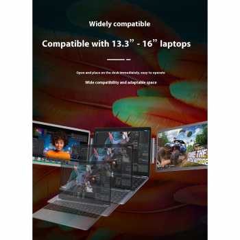 Gambar produk Rospider Portable Monitor Dual Screen Extender 14 Inch IPS FHD - HYX-B90D