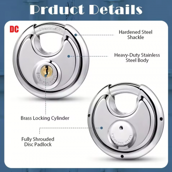 Gambar produk LIEBAO Gembok Pintu Rumah Anti Maling House Padlock Hardened 60mm - LB-060