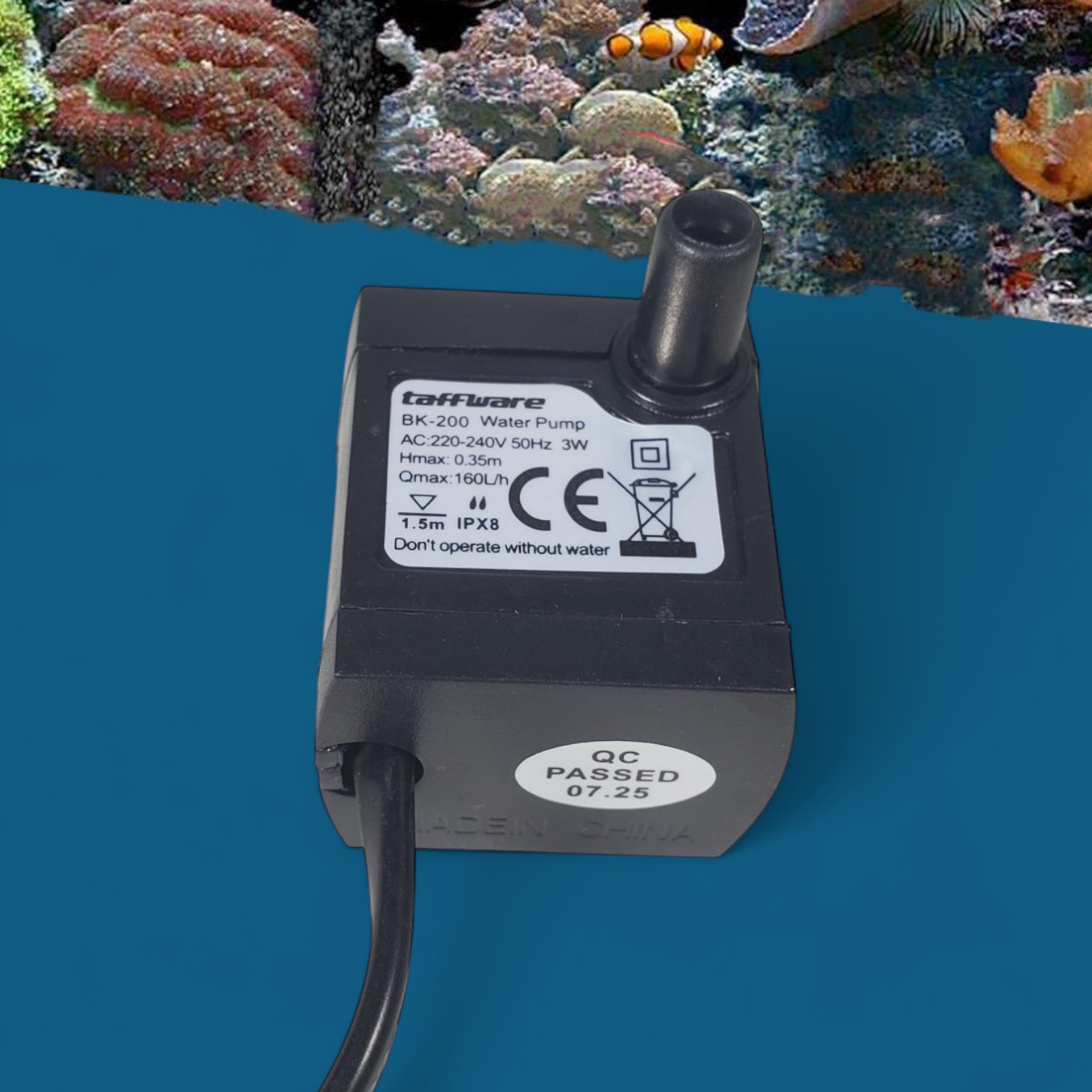 Gambar produk Taffware Pompa Air Mini Aquarium Ikan Submersible Pump Fish Tank 220V 3W - BK-333/200