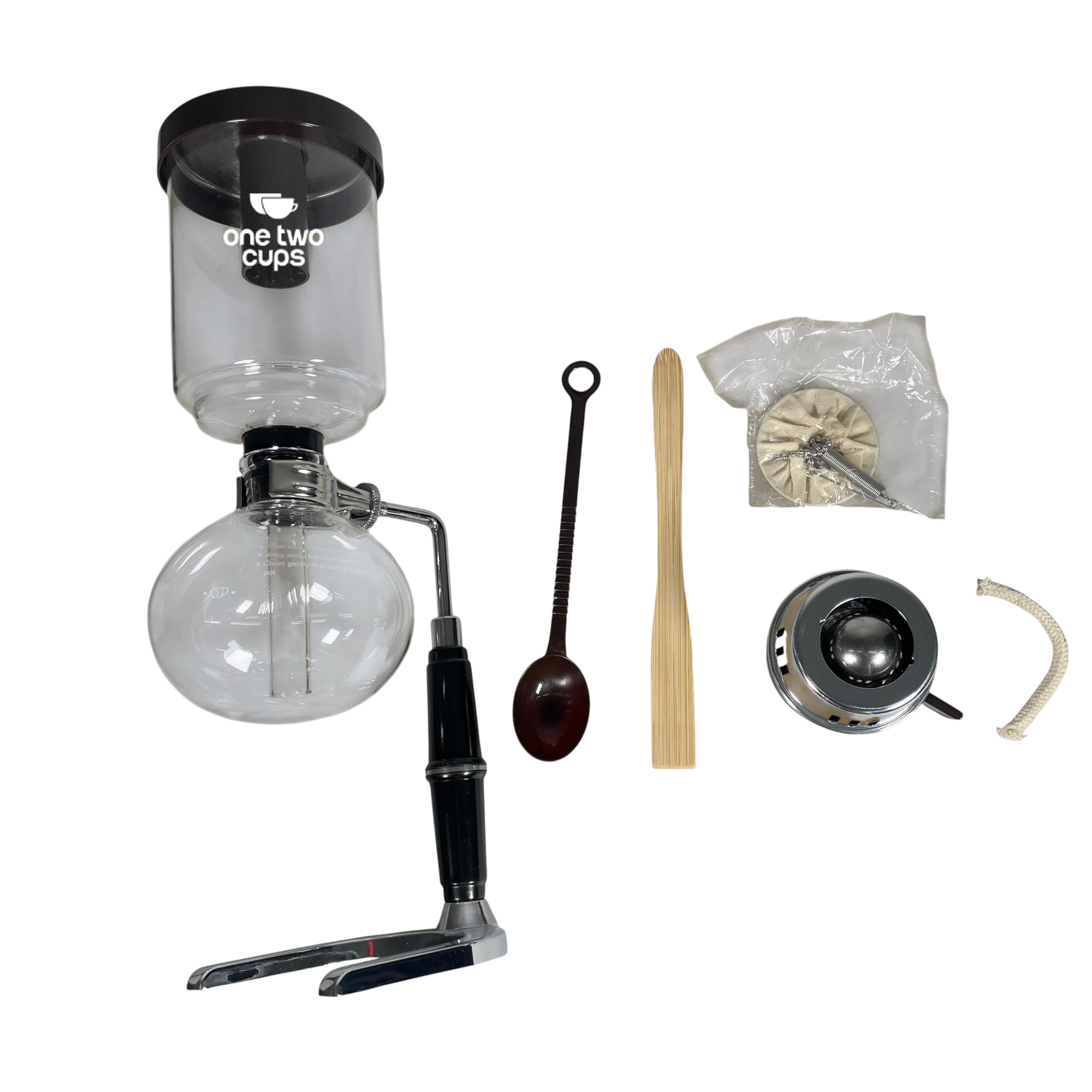 Gambar produk One Two Cups Syphon Coffee Maker Manual Brew Vacuum Pot 5 Cups 500ml - JF99