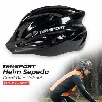 TaffSPORT Helm Sepeda Bicycle Road Bike Helmet EPS PVC 18 Air Vent - WX022