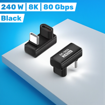 HUYA OTG Adapter Converter USB Type C U-Shaped Male to Female 240W - MO11