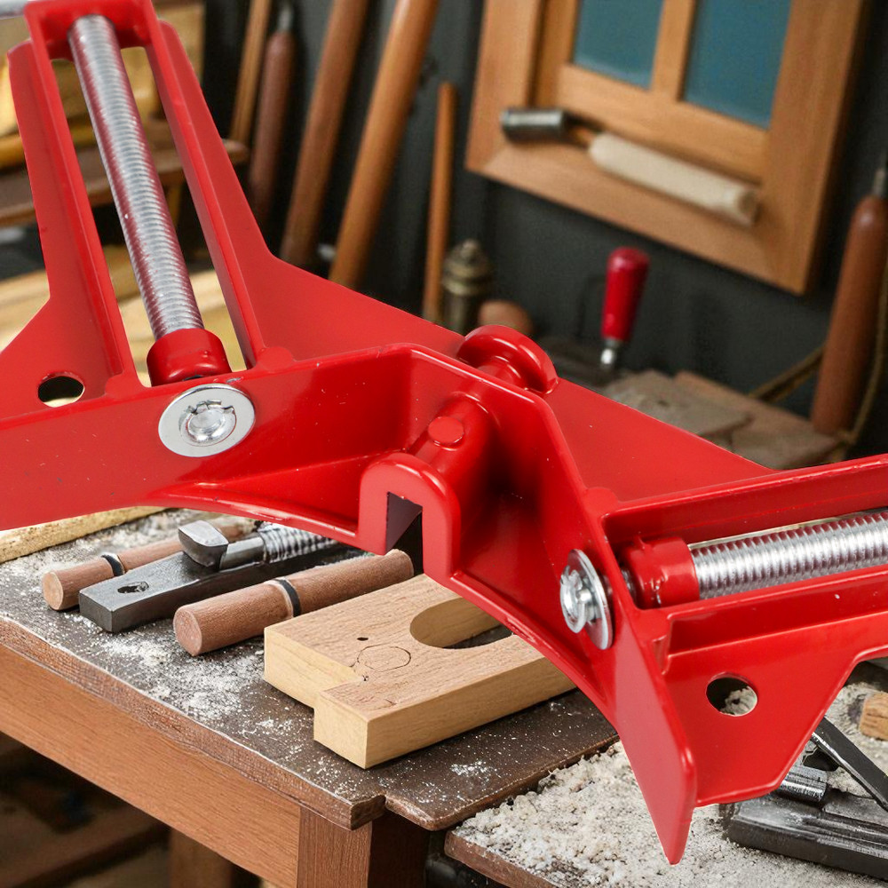 Gambar produk Taffware Corner Clamp Penjepit Sudut Frame Kayu Angle 90 Derajat 75mm - ZK147