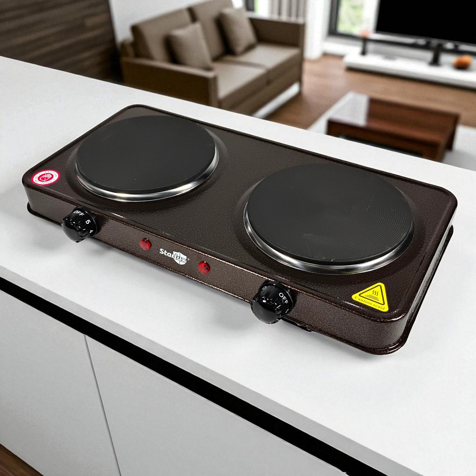 Gambar produk Starlux Kompor Listrik 2 Tungku Electric Furnace Dual Hot Plate 2000W - SHP-5814