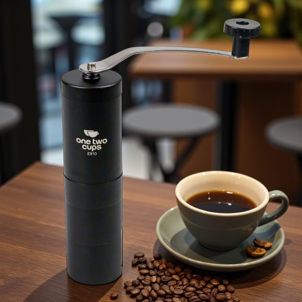 Gambar produk One Two Cups Penggiling Biji Kopi Manual Coffee Grinder Adjustable - E810