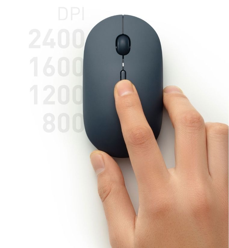 Gambar produk Xiaomi Mouse Wireless Dual Mode Bluetooth 2.4GHz 2400 DPI Silent Click - XMBXSB01YM