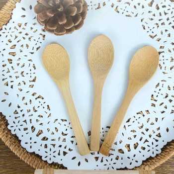 Gambar produk One Two Cups Sendok Teh Jepang Matcha Tool Natural Bamboo Honey Spoon - SS0085