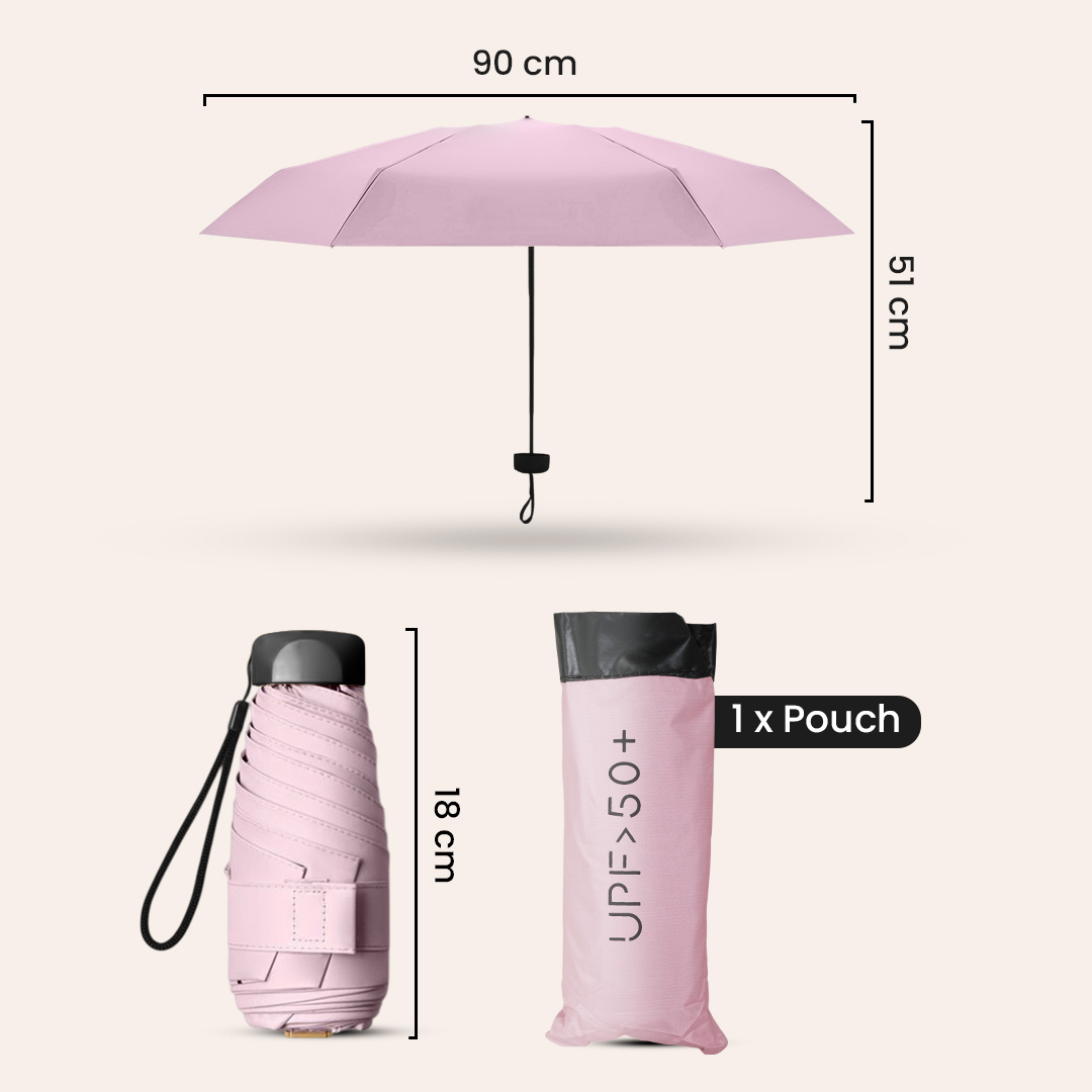 Gambar produk MUCAI Payung Lipat Kecil Portable Anti UV Waterproof UPF 50+ - 190T