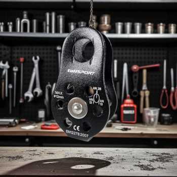 Gambar produk TaffSPORT Katrol Kerekan Mini Swivel Pulley Single Wheel - EN12278