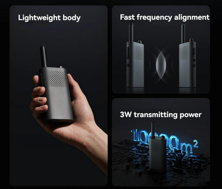 Gambar produk Xiaomi Walkie Talkie 3 Chat Version 16 Channel Rechargeable 2000mAh - XMDJJA01FY