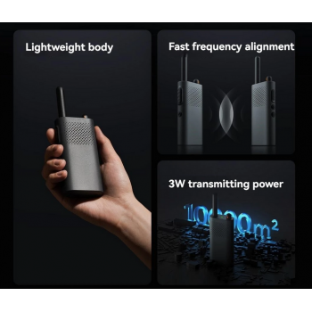 Gambar produk Xiaomi Walkie Talkie 3 Chat Version 16 Channel Rechargeable 2000mAh - XMDJJA01FY