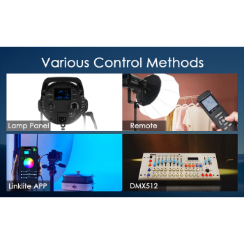Gambar produk Tolifo Lampu Video LED RGB COB Video Light 180W 6500K - X-180RGB