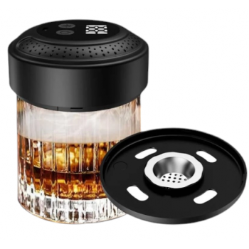 Gambar produk ARKADIA Alat Pengasap Elektrik Whisky Cocktail Smoker Kit With LED RGB - KZ-39