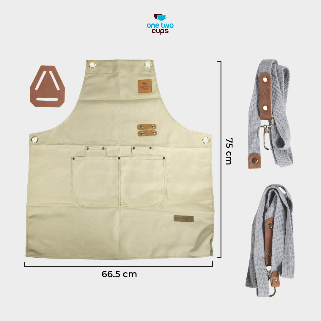 Gambar produk One Two Cups Celemek Masak Apron Anti Air dengan Kantong - SP01
