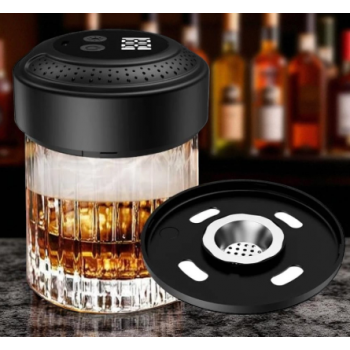 Gambar produk ARKADIA Alat Pengasap Elektrik Whisky Cocktail Smoker Kit With LED RGB - KZ-39
