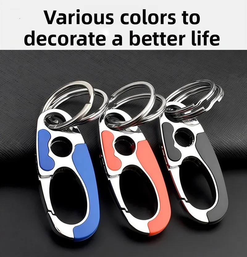 Gambar produk SINNYA Karabiner Gantungan Tas Zinc Alloy Double Ring Carabiner - SN-24