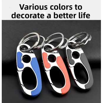 Gambar produk SINNYA Karabiner Gantungan Tas Zinc Alloy Double Ring Carabiner - SN-24