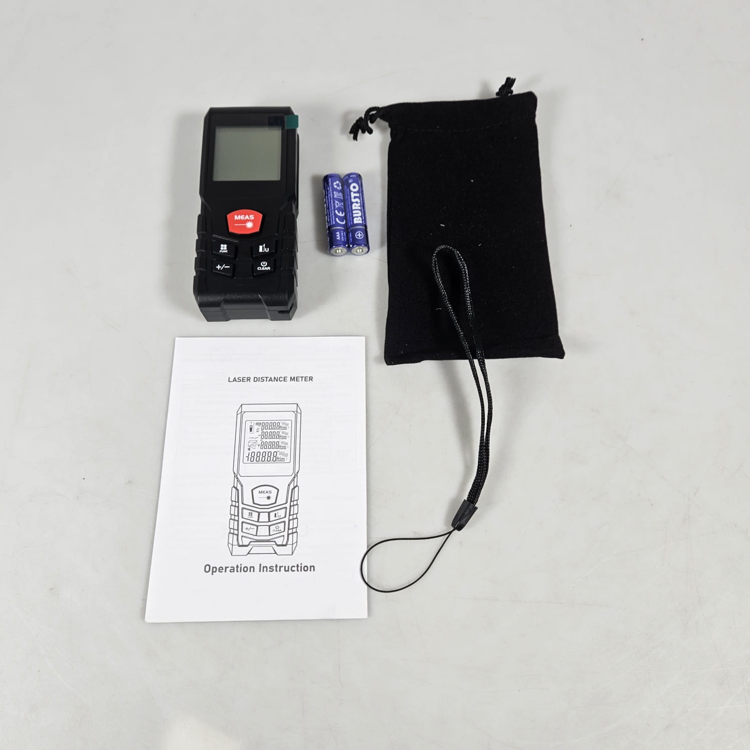 Gambar produk SNAKOL Pengukur Jarak Laser Range Finder Portable Waterproof 120M SK-120 - SK