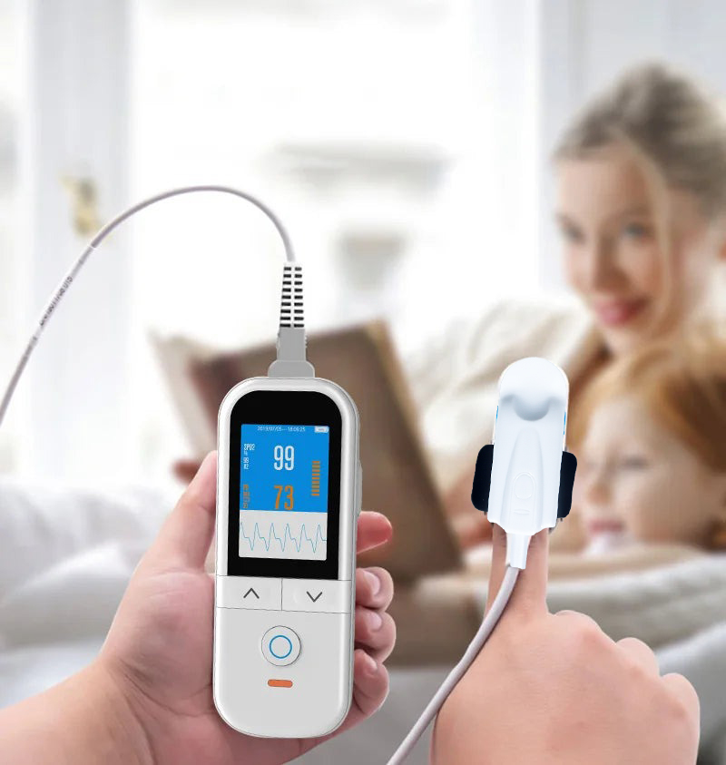 Gambar produk SYUSYA Handheld Pulse Oximeter Alat Ukur Saturasi Oksigen Darah TFT - YK-820A