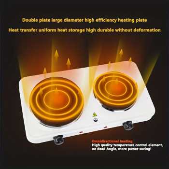 Gambar produk Taffware Kompor Listrik 2 Tungku Portable Hot Plate 2000W - WY-04B